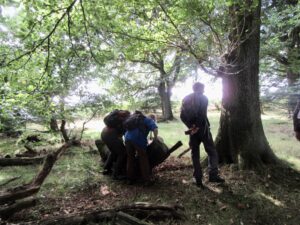 ENHS Group in woodland